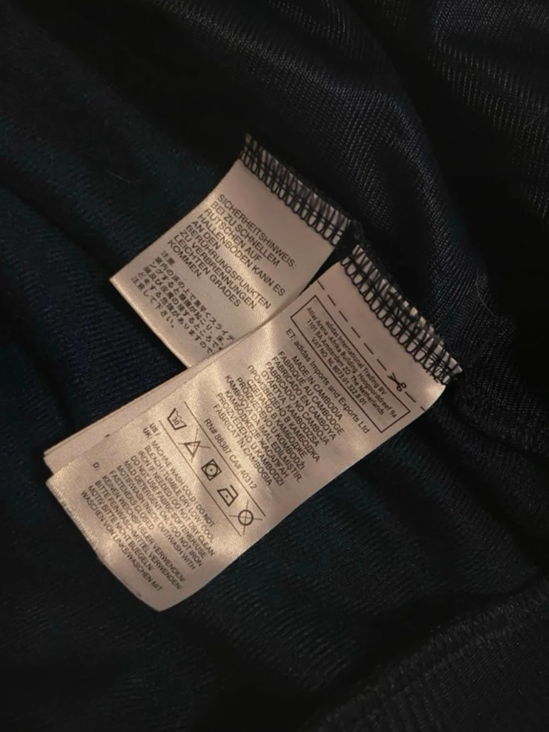 Adidas ziptröja röd och marinblå - 4