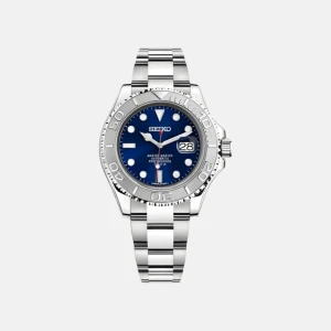 Yacht Master - Seiko Mod - Klockan är i nyskick, precis modifierad och byggd av oss. Utrustad med ett automatiskt urverk från Seiko NH35. Klocklåda samt verktyg för att ta bort länkar medföljer.  Vid frakt, packar vi klockan säkert. Hör av er vid fler frågor/bilder!