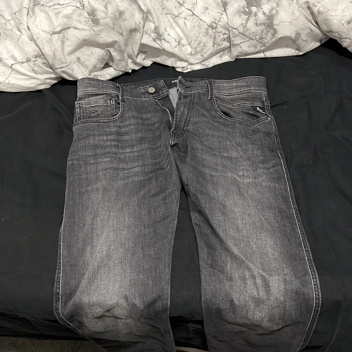 Grå Replay Anbass Jeans