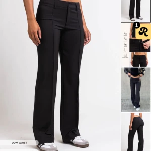 Lågmidjade kostymbyxor utan fickor  - Super snygga lågmidjade kostymbyxor från madlady😍Använd fåtal gånger så dom är i väldigt fint skick! Nypris 649, mitt pris 250kr