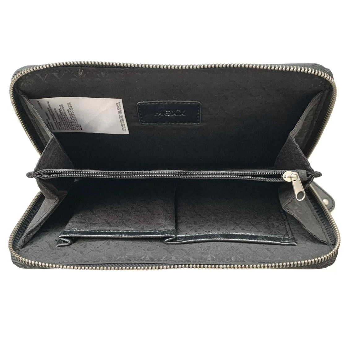 Mexx Kuvertväska Väska Svart Konstläder med Silver Nitar Rock Punk Goth - 2