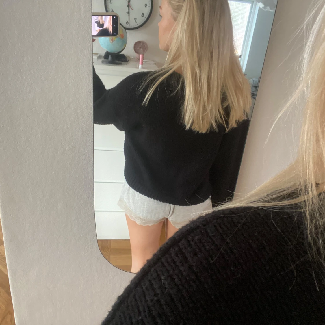 Svart stickad tröja Zara - 3