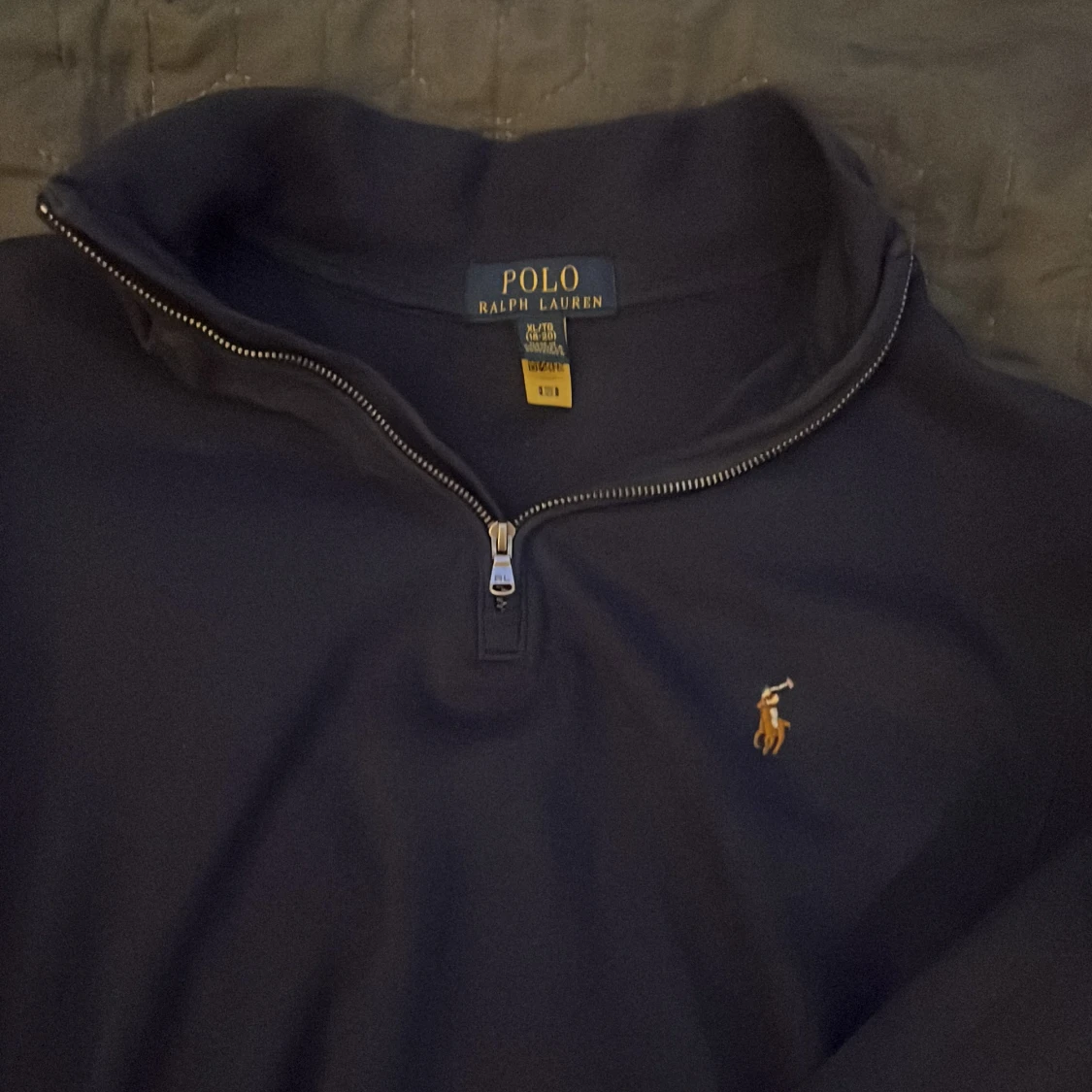 Mörkblå half zip från Ralph Lauren - 2