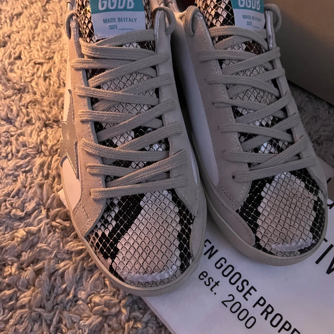 Golden Goose sneakers med ormskinnsmönster - 1