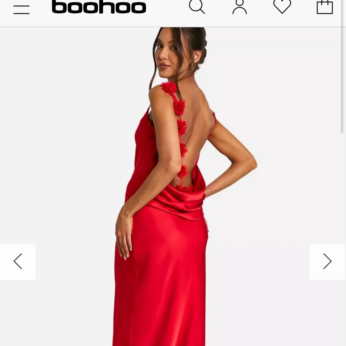 Söker!  långklänning från Boohoo