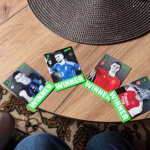 Fotbollskort top class winner paket - Samling av fotbollskort top class med spelarna Pavard, Jorginho, Morata och Gabriel Jesus. Korten är nästan helt nya och knappt använda.