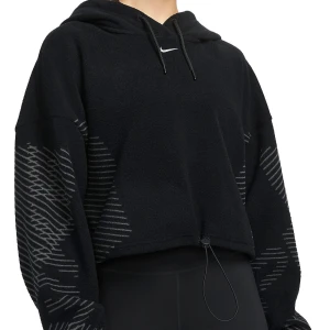 Nike cropped hoodie  - (Bläddra för egna bilder.) Nike PRO therma fit hoodie. Knappt använd.  Köpt för 1600.  Storlek XS 