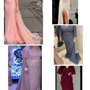 Klänningar från stl 38 - Rosa 38 1500kr Beige såld  Grå oanvänd stl 44-46 1000kr Röd oanvänd stl 44-46 800kr Rosa använd några timmar 1500kr