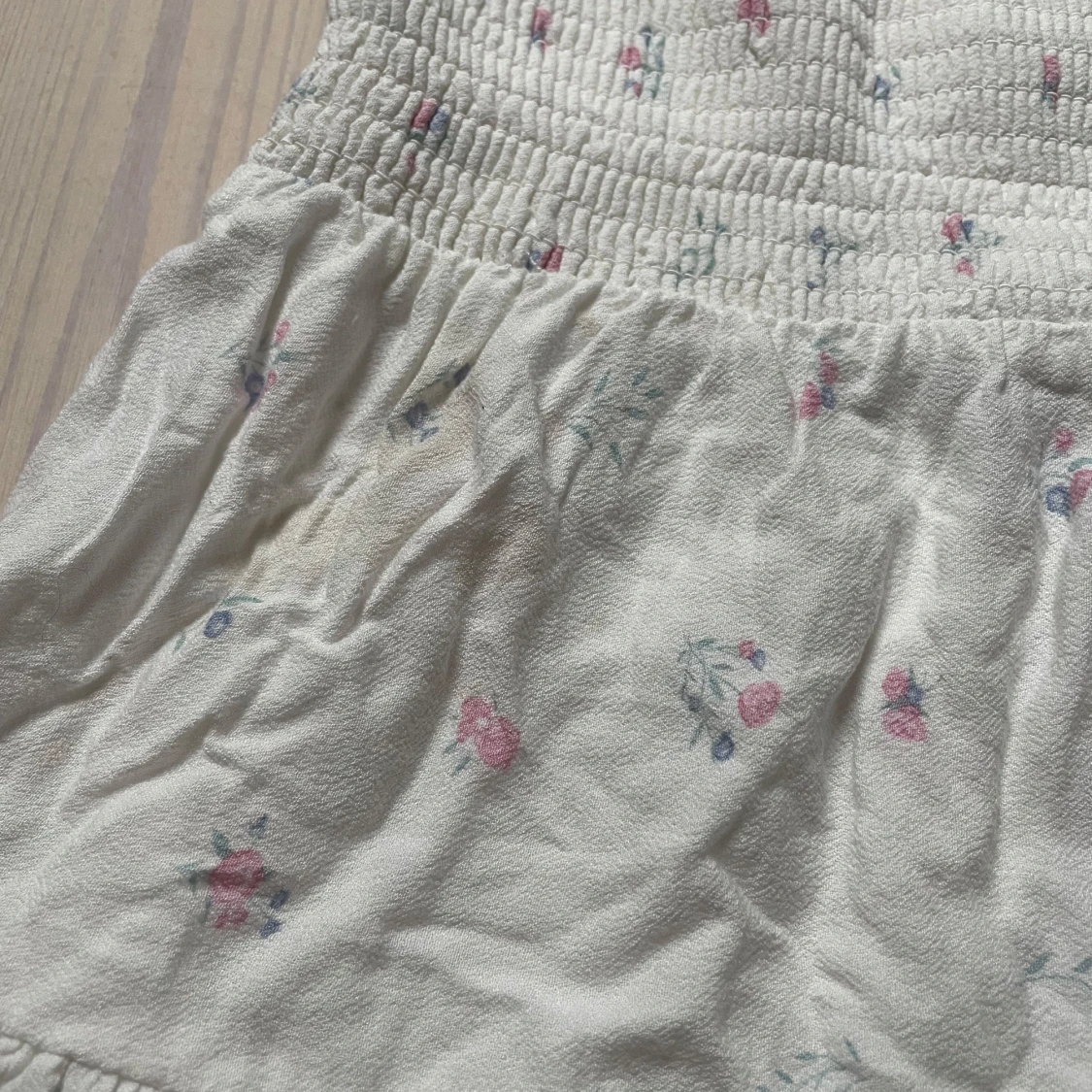 Kjol, blommig, vit från Lager 157 - 2