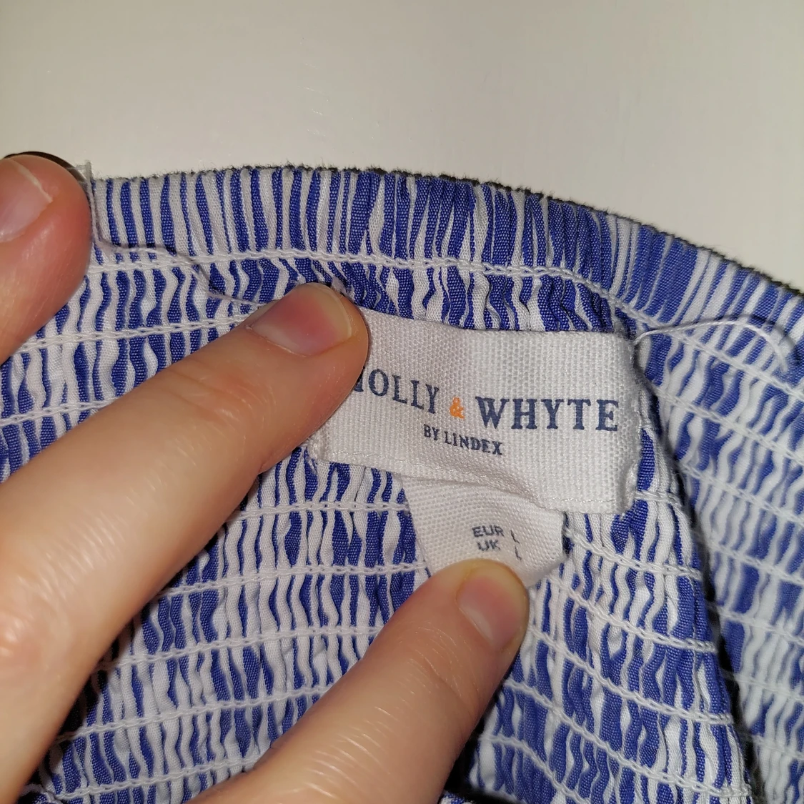 Blå och vit randig kjol från Holly & Whyte - 2