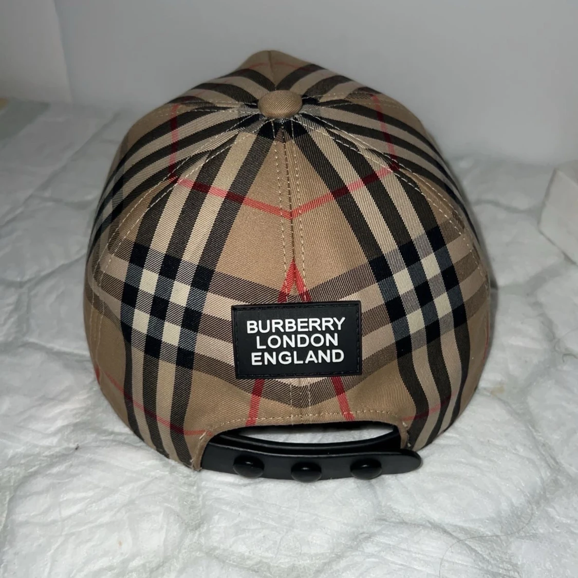 Rutig keps från Burberry