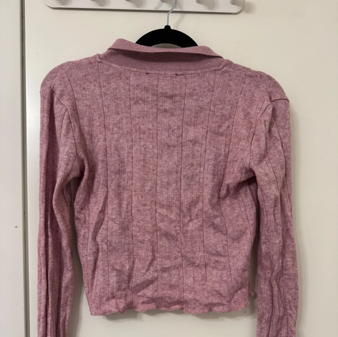 Rosa stickad pikétröja från Zara - 90