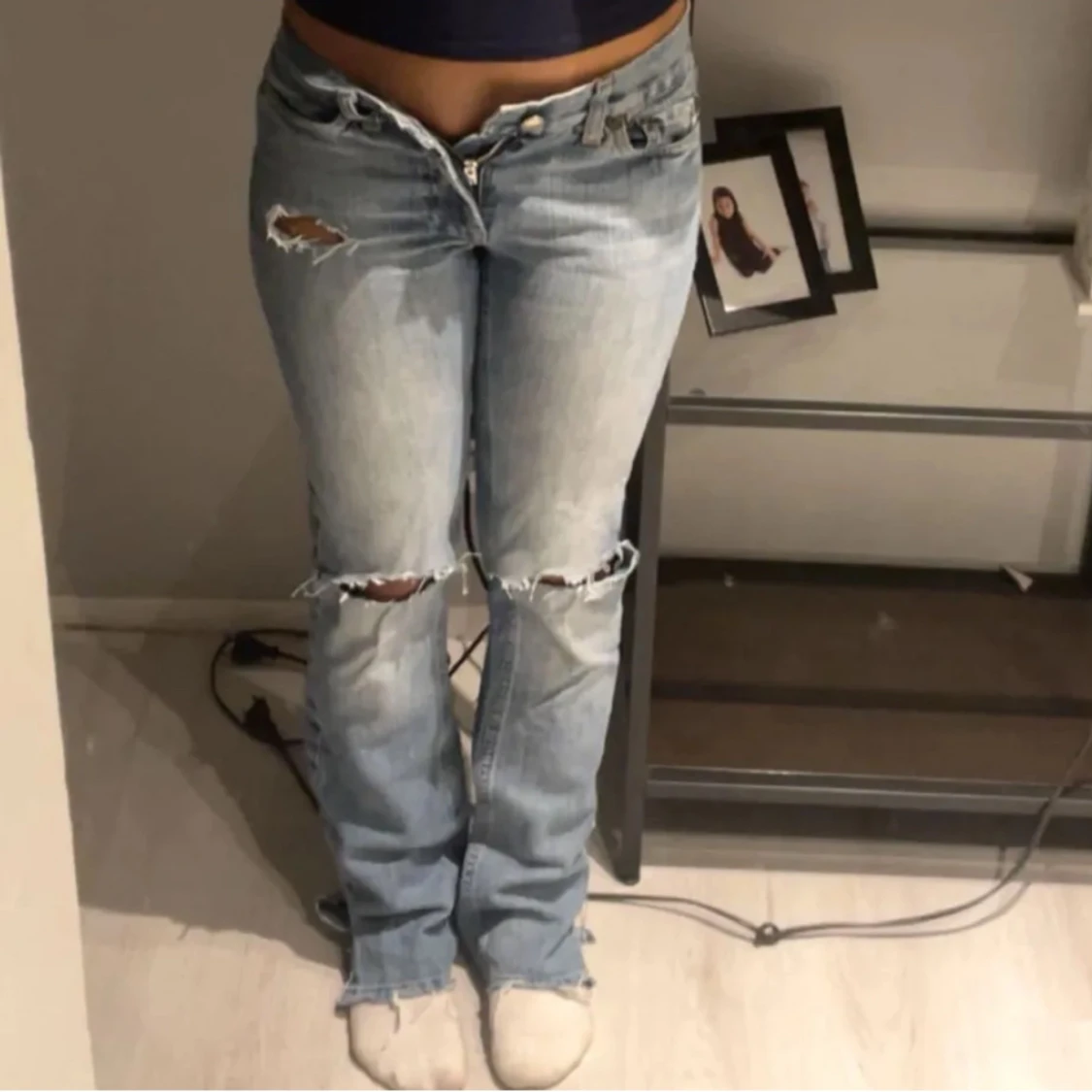 Lågmidjade jeans