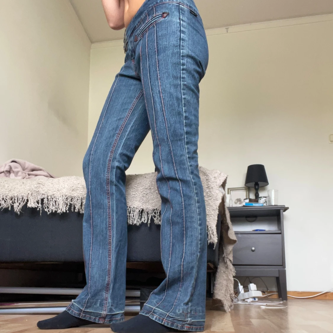 Jeans utan fickor - 90