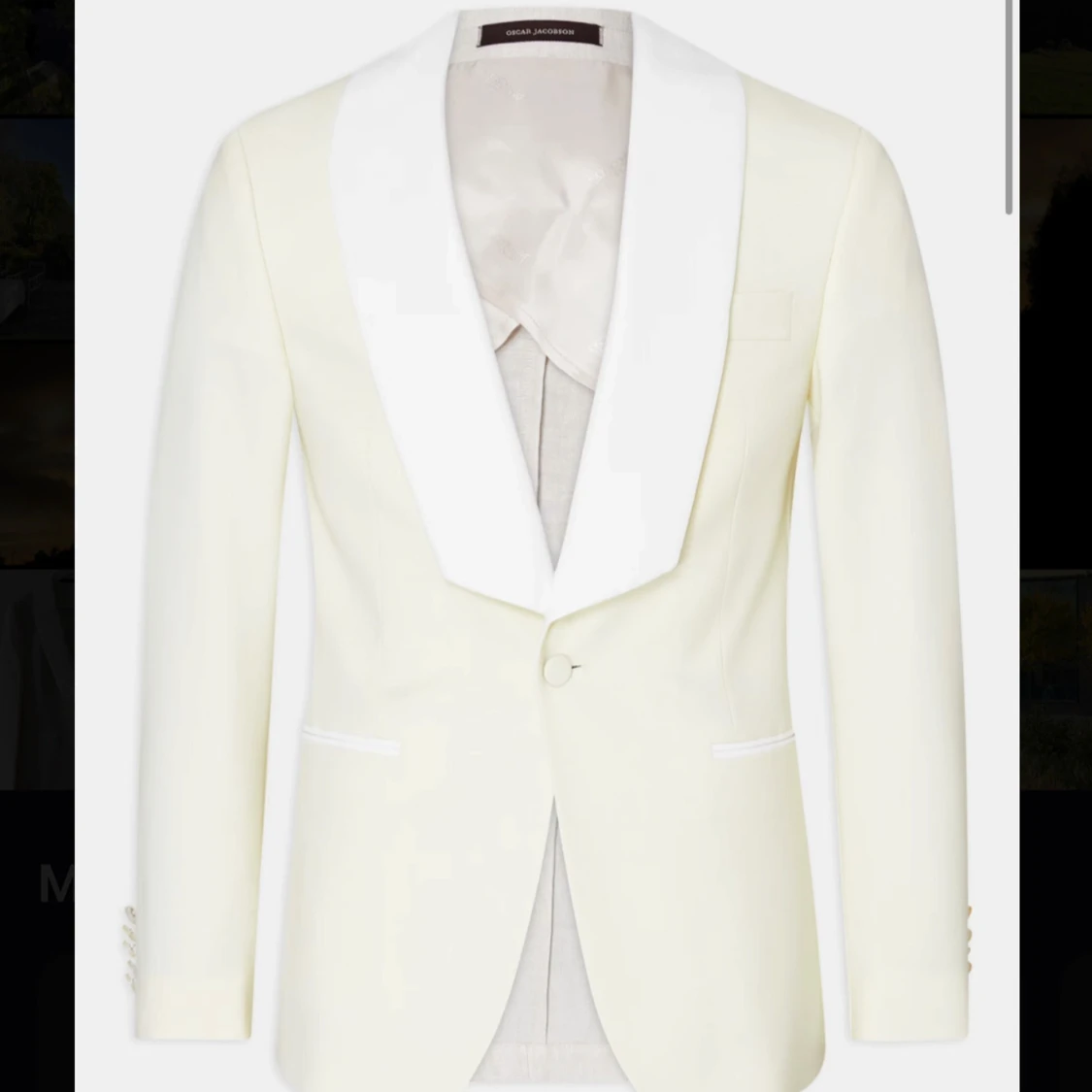 Vit kavaj från Oscar Jacobson