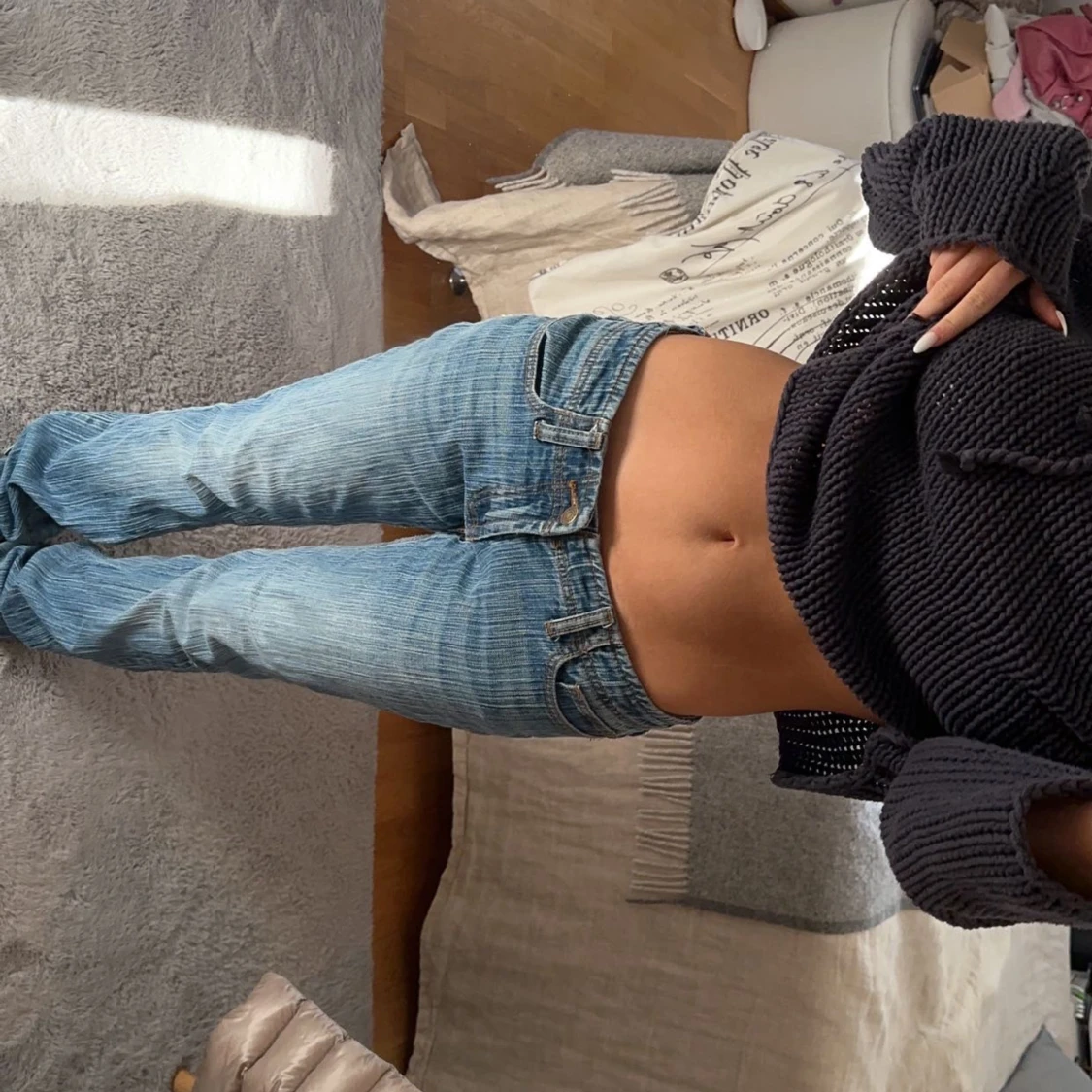 Lågmidjade jeans