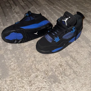 Jordan 4 blue thunders (concept) - Tjena! skorna är helt nya endast använda en gång då för provning! Skorna är i storlek 43 funkar även på storlek 42. (för små för mig därför säljes). Säljer skorna för 1549kr. Vid frågor är det bara att höra av dig så får du snabbt svar!⚡️