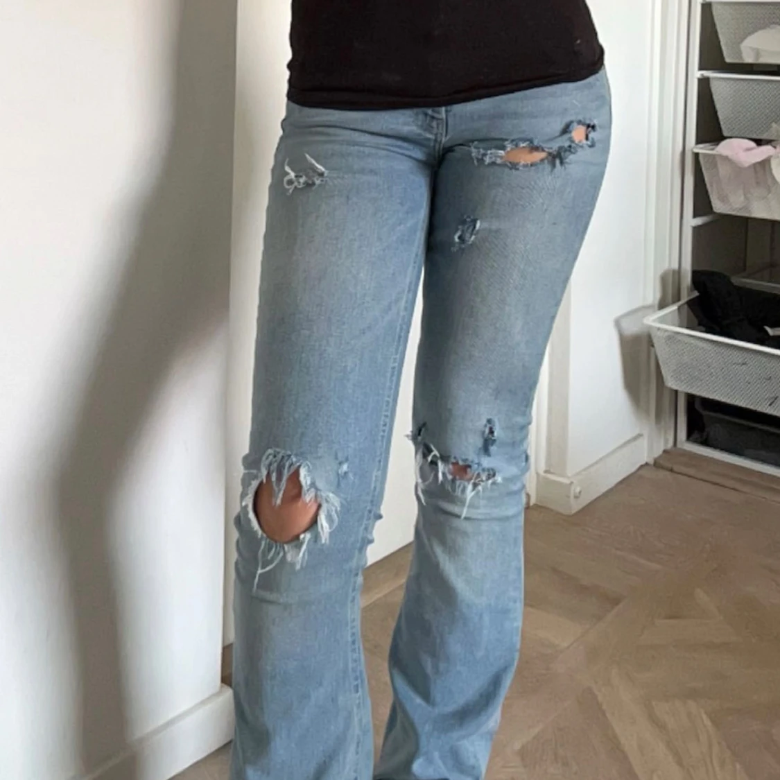 Lågmidjade bootcut jeans
