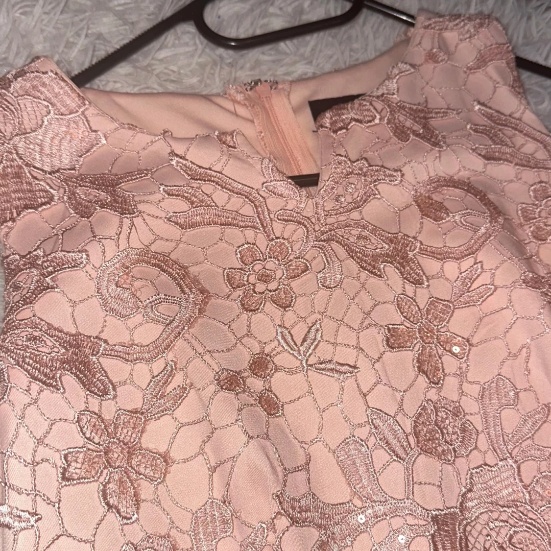 Maxi ljusrosa klänning - 91