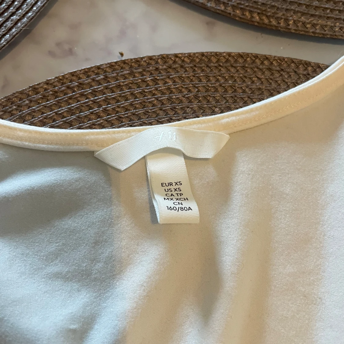 Vit långärmad topp - 91