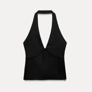 Svart halterneck topp - Helt oanvänd topp från zara❤️❤️endast provad 