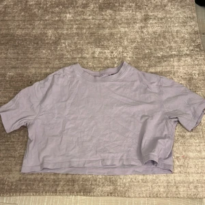 Ljuslila croppad t-shirt från FSBN Sister - Säljer en ljuslila croppad t-shirt från FSBN Sister i storlek S. Den är perfekt för sommardagar med sin korta och luftiga design. T-shirten har en enkel och stilren look med korta ärmar och rund halsringning. Aldrig andvänd 