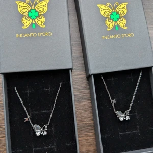 Fjäril armband set (53E19) - Silver s925. Pläterad.