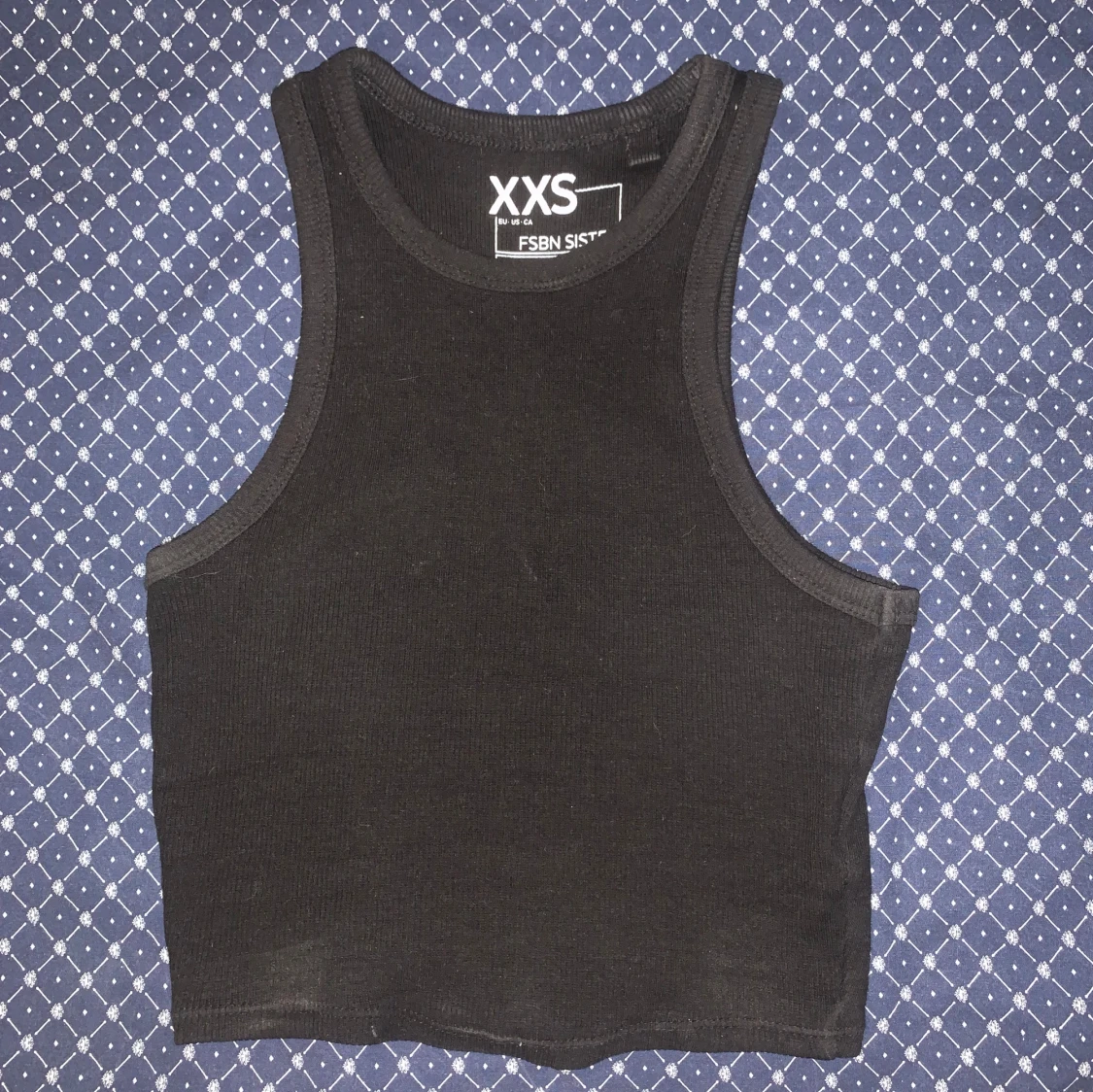 Svart ribbad linne från new yorker