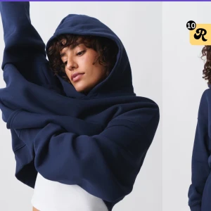 Mörkblå hoodie - Säljer nu denna supermysiga hoodie 💖