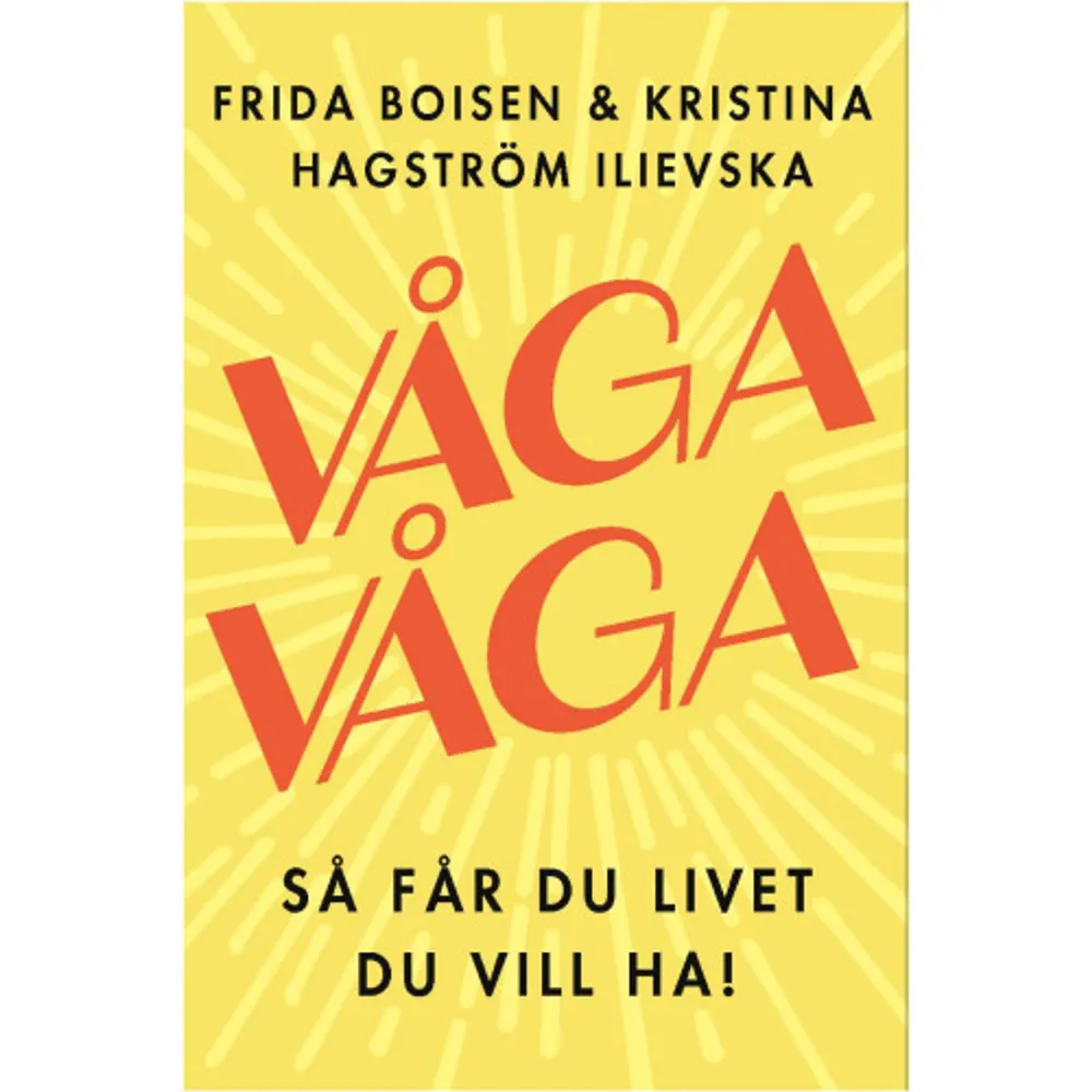 Du vet att du borde. Du vet att du vill. Ändå tvekar du. Hur länge ska du stå där? Låta dyrbara minuter, dagar, veckor, månader och år av ditt liv passera. Hur många drömmar uppfylls aldrig eftersom du inte ens vågar säga dem högt? Inte ens för dig själv.Vi har blivit duktiga på att uppfylla andras idéer och mål. Men varför slarvar vi så ofta med oss själva? Vad är egentligen viktigast? Allt handlar om fyra bokstäver: Våga! Att våga är din superkraft och din motor till förändring.Vill du våga säga upp dig? Ta nästa steg i karriären, eller egentligen jobba med något helt annat? Våga starta eget? Våga skilja dig? Få ett bättre förhållande? Eller ta tag i din egen hälsa och äntligen börja träna? Sluta grubbla, börja gör.I VÅGA VÅGA får du över 200 inspirerande tips och råd, effektiva övningar och nya, unika metoder som gör att du vågar formulera dina drömmar och hållbart staka ut vägen från ord till handling! Unna dig att våga ta kontrollen och få livet du vill ha.*Frida Boisen är författare, journalist, föreläsare och programledare. Hon har tagit emot ìera priser för sitt arbete, bland annat som Årets kvinnliga entreprenör.Kristina Hagström Ilievska är föreläsare och specialist inom företagskultur och förändringsprocesser. Hon är prisad förändringsledare och grundare av rättighetsorganisationen From one to another.    Format Inbunden   Språk Svenska   Utgivningsdatum 2022-04-06   Medverkande Kristina Hagström Ilievska   Medverkande Eva Lindeberg   ISBN 9789180021319  . Böcker.