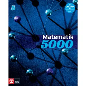 Detta är den gamla upplagan, för reviderad upplaga 2021, tryck här. Matematik 5000 Blå serie för NA och TE är inriktad mot naturvetenskapliga och tekniska frågeställningar och följer kurserna i c-spåret.    Format Häftad   Omfång 304 sidor   Språk Svenska   Förlag Natur & Kultur Läromedel och Akademi   Utgivningsdatum 2015-02-04   Medverkande Kajsa Bråting   Medverkande Patrik Erixon   Medverkande Hans Heikne   ISBN 9789127441699  