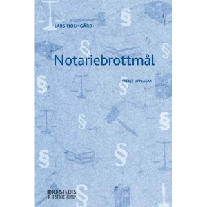 Notariebrottmål (häftad) - Notarier vid tingsrätter handlägger vissa mål där påföljden är böter, så kallade notariebrottmål. Som notarie stöter man på praktiska problem och kan känna sig osäker på hur man bör agera i olika situationer.Notariebrottmål är den första praktiska handboken som ger svar på många av notariens frågor. Boken ger vägledning och råd vid handläggningen av notariebrottmål och behandlar bland annat frågor som när mål kan avgöras trots att den tilltalade inte kommer till förhandlingen, när polisens rapport kan läggas till grund för prövningen utan att polisen hörs som vittne och vad man gör när ett vittne vill höras på telefon. Notariebrottmål vänder sig till dem som handlägger notariebrottmål i domstolen och till yngre åklagare. Även mer erfarna jurister kommer att ha utbyte av boken.    Format Häftad   Omfång 245 sidor   Språk Svenska   Förlag Norstedts Juridik   Utgivningsdatum 2022-02-25   ISBN 9789139026105  