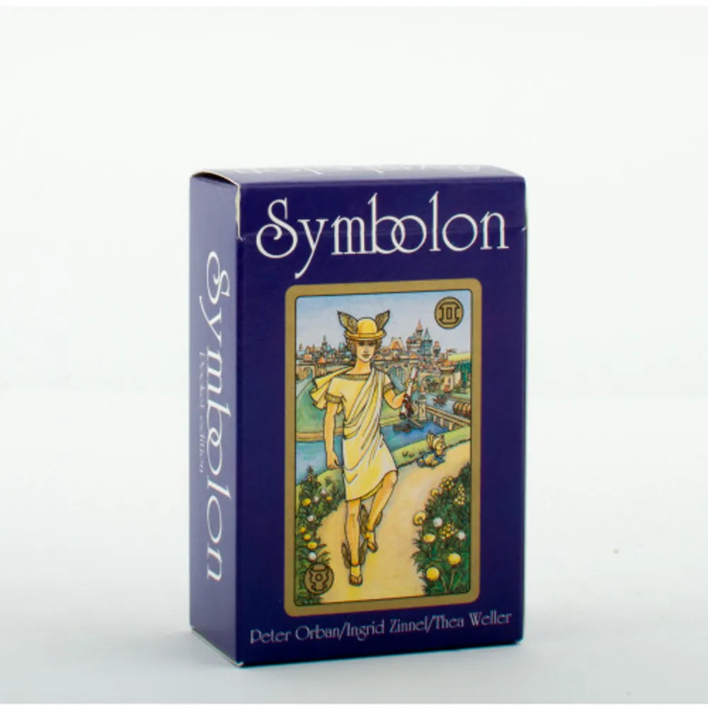 The imagery of this pocket-sized 80-card deck helps the reader uncover memories from deep within the soul for profound personal insights. Unlike oracle decks, Symbolon is designed for summoning the past rather than diving the future. The cards, which depict historical scenes from European daily life as well as mythological stories, can be used in two different ways to explore memories of the past. The cards can be interpreted with a purely psychological approach, which does not require any knowledge of Astrology. Alternatively, Symbolon can be used a remembrance tool using Astrology. Each possible astrological constellation in the horoscopes is illustrated by the cards as an expression of deep, spiritual activity. The booklet describes each card with both the psychological and the astrological meaning. In addition, each card is interpreted by one of three positions in a spread: as the problem, the way through the problem, or as the outcome. Size: 2.25” x 3.5”. Böcker.