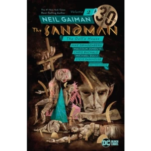 Sandman Vol. 2: The Doll's House 30th Anniversary Edition (häftad, eng) - New York Times best-selling author Neil Gaiman's transcendent series SANDMAN is often hailed as the definitive Vertigo title and one of the finest achievements in graphic storytelling.Gaiman created an unforgettable tale of the forces that exist beyond life and death by weaving ancient mythology, folklore and fairy tales with his own distinct narrative vision. During Morpheus's incarceration, three dreams escaped the Dreaming and are now loose in the waking world. At the same time, a young woman named Rose Walker is searching for her little brother. As their stories converge, a vortex is discovered that could destroy all dreamers, and the world itself. Collects THE SANDMAN #9-16.     Format Häftad   Omfång 232 sidor   Språk Engelska   Förlag Random House USA   Utgivningsdatum 2018-11-14   ISBN 9781401285067  