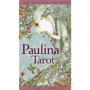 Once we enter this magical place, we encounter a whimsical world of insight and inspiration. Paulina Tarot follows closely the traditional structure of Rider-Waite Tarot. Yet artist Paulina Cassidy has created delightful characters and eclectic symbolism, that is uniquely her own. Her broad range of influences include Victorian costumes, Mardi Gras flair, holistic healing, and dream imagery. Magical creatures like dragons and flying horses make surprise appearances. Painted in soft, muted pastels with exquisite details, Paulina Tarot is a romantic deck and a completely accessible one to be treasured by tarot lovers everywhere, especially those who appreciate superb artwork. 78-card deck with instruction booklet.