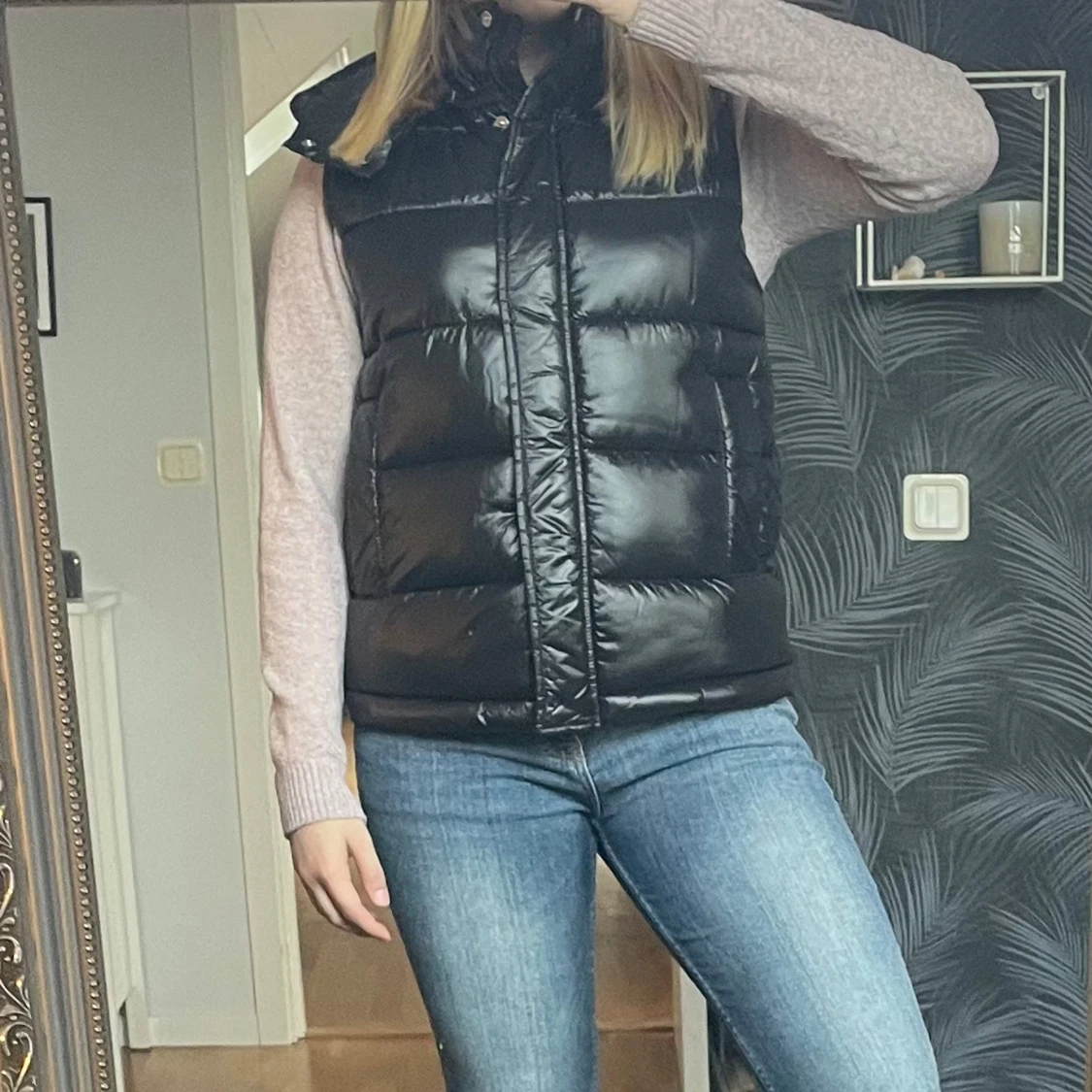 Svart dunväst - 91