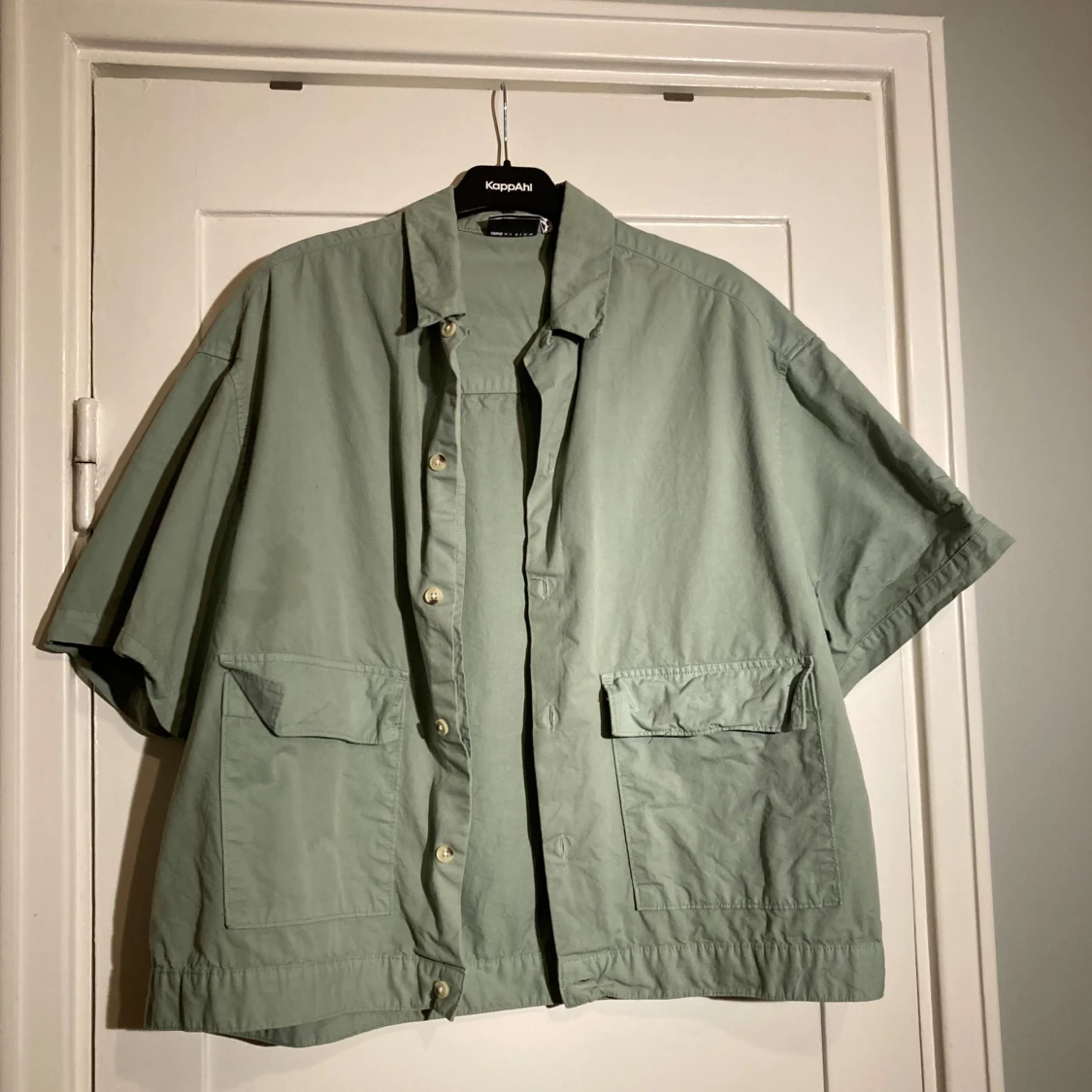 Oversized ljusgrön bomullskjorta Asos - 90