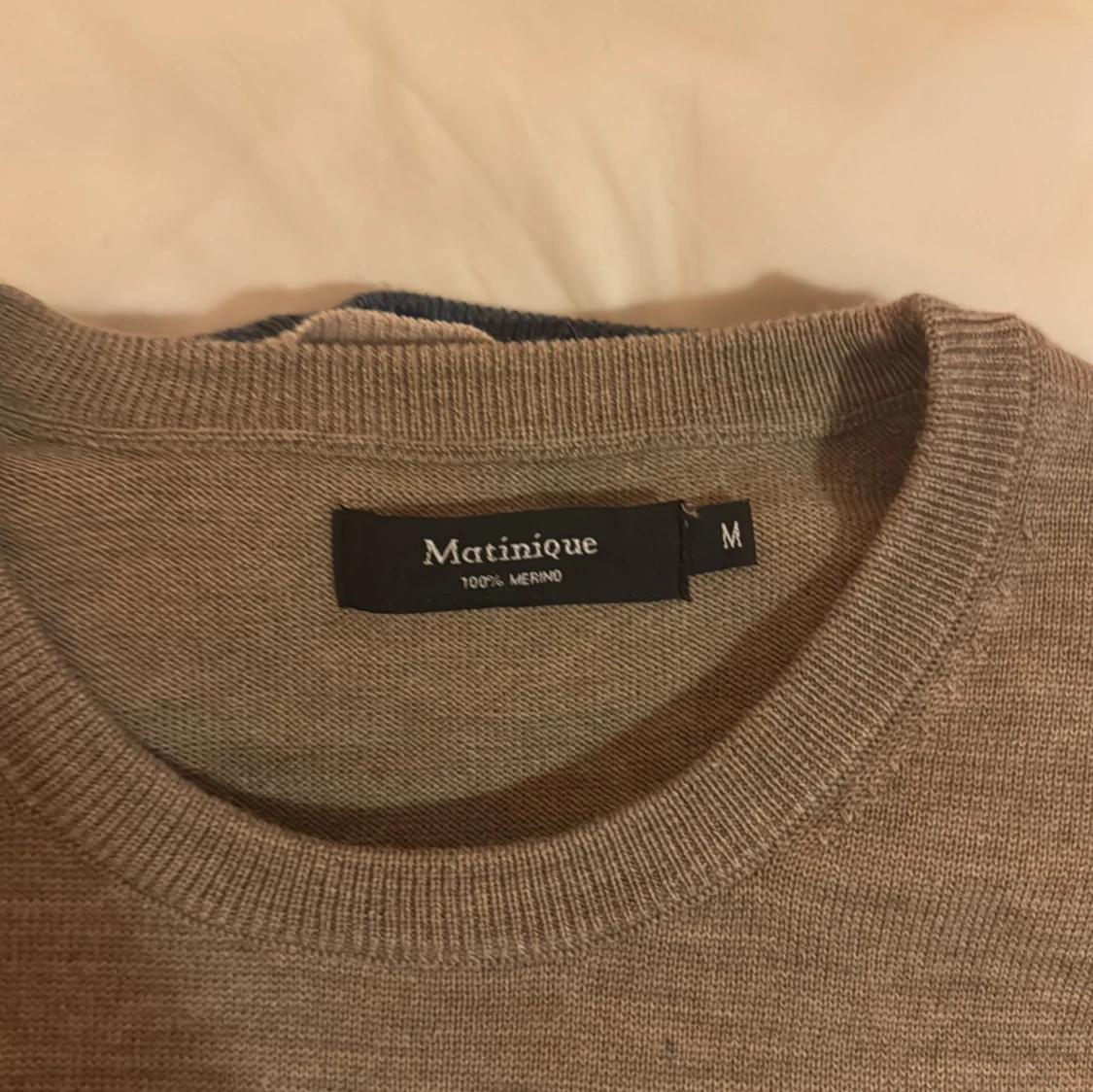 Beige merinoulltröja från Matinique - 90