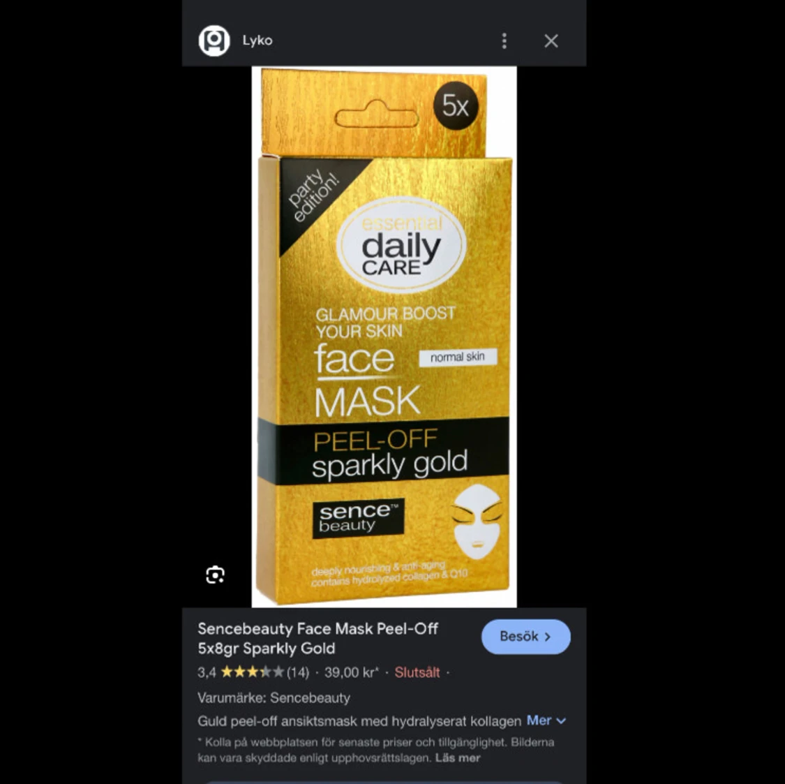 Ansiktsmask oanvänd - 90