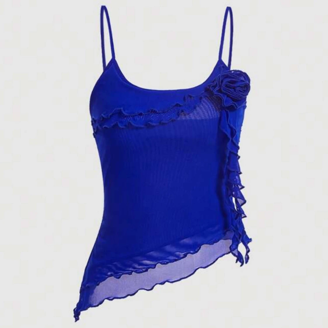 Mörkblå topp med ros 💙 - 91