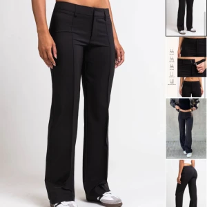 Lågmidjade kostymbyxor  - Lågmidjade kostymbyxor från madlady som är oanvända. Storlek 32/ EX-Short Originalpris 649🤍skrev för fler bilder 💗