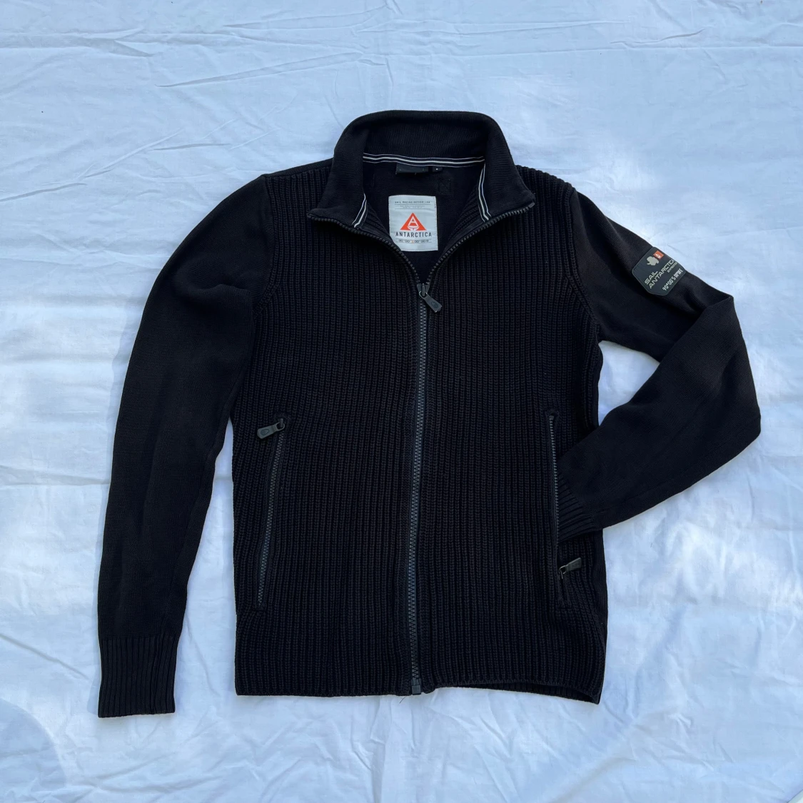 Sail Racing knitted zip jacket svart  - 90