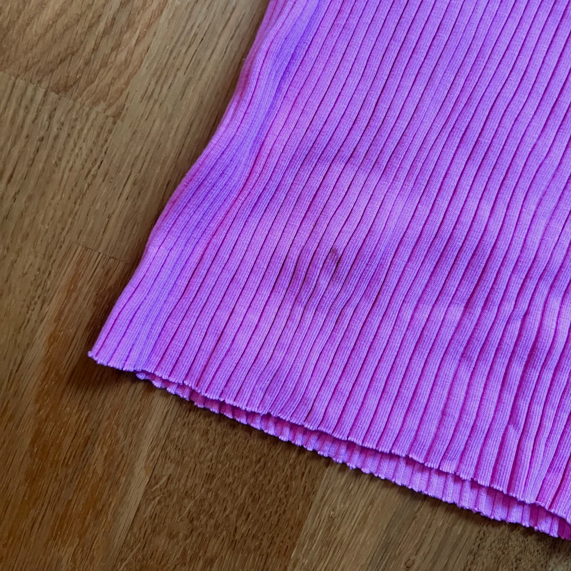 Rosa ribbad klänning - 2