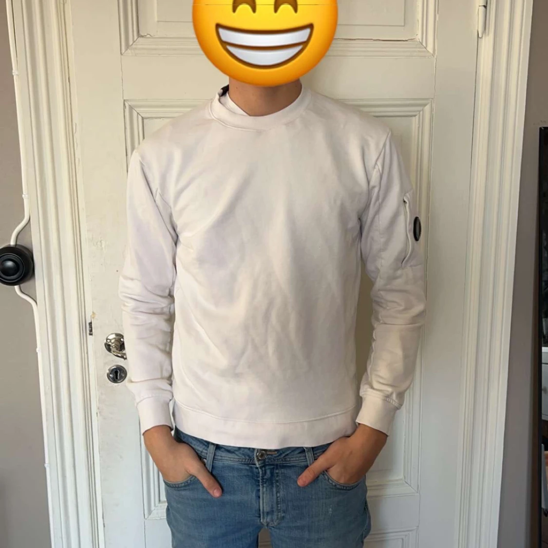 Vit sweatshirt från C.P. Company