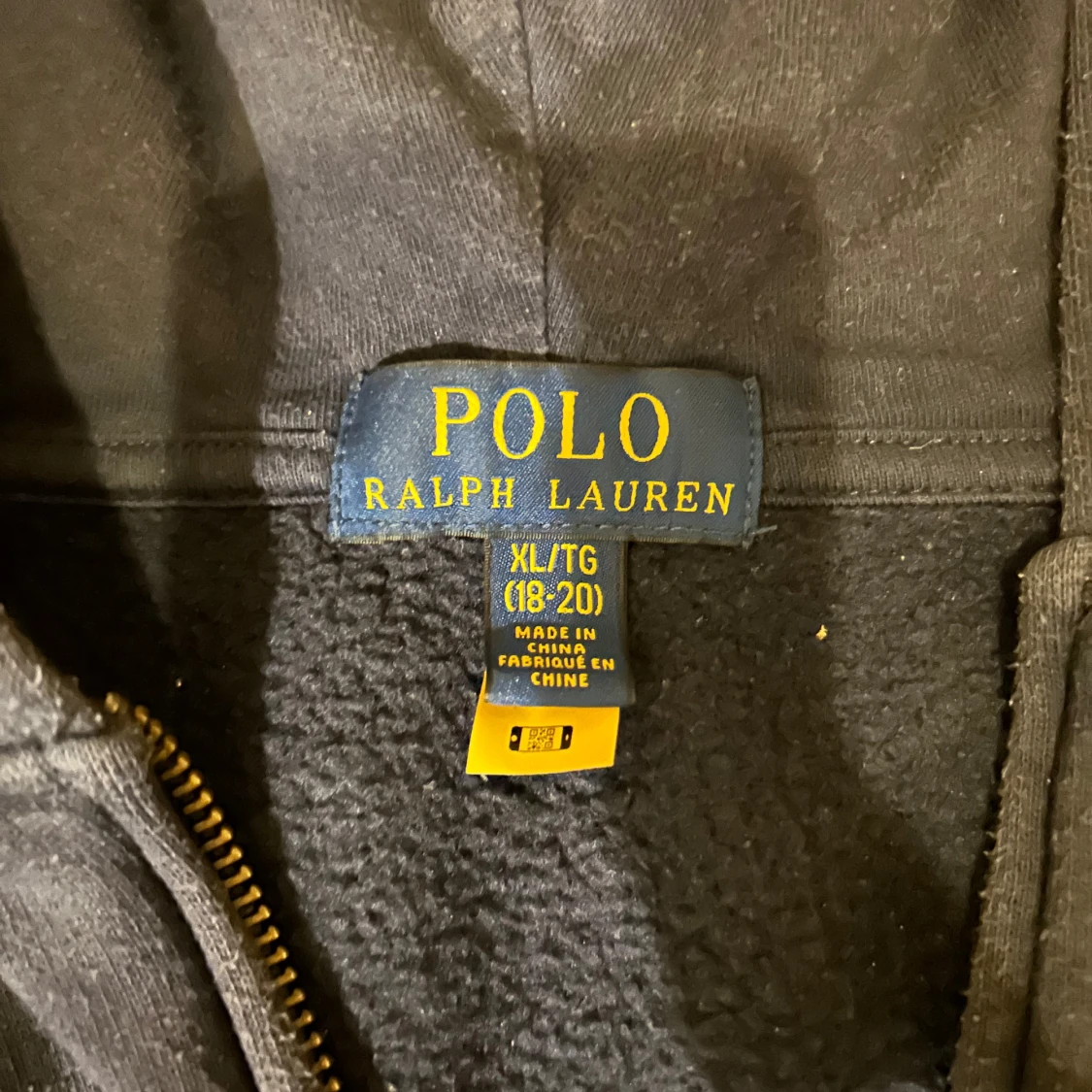 Märklblå hoodie från Ralph Lauren - 2