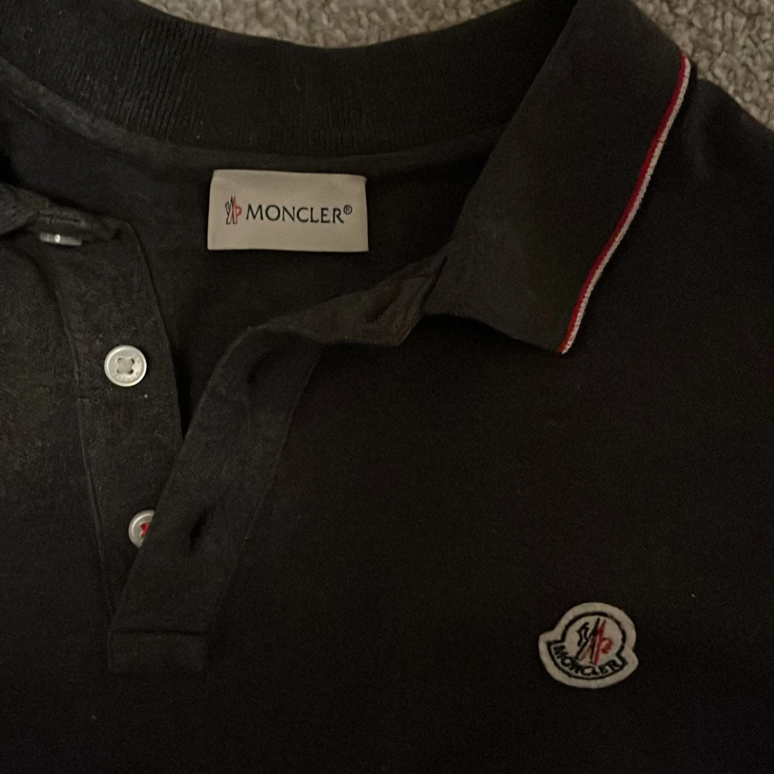 Långärmad moncler piké - 1