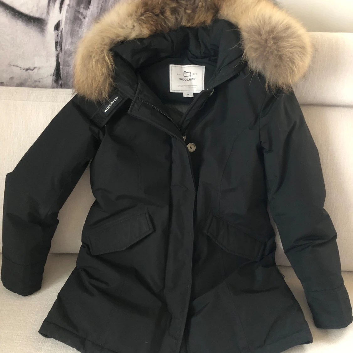 Svart parkajacka från Woolrich - 90