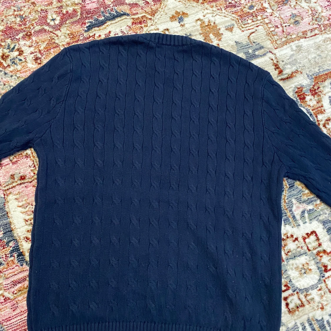 Mörkblå stickad tröja från Ralph Lauren - 3