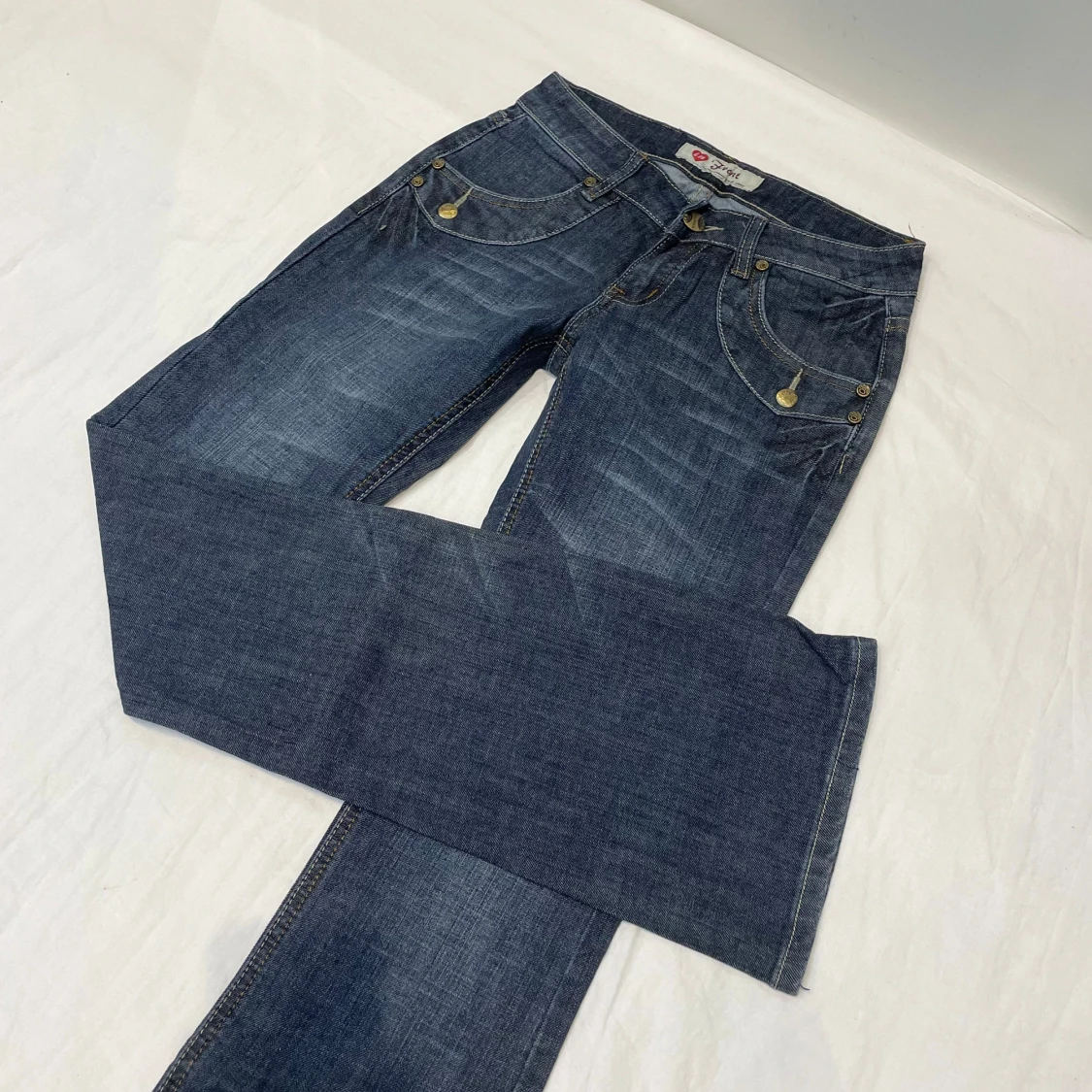 Lågmidjade bootcut jeans🤩 - 90