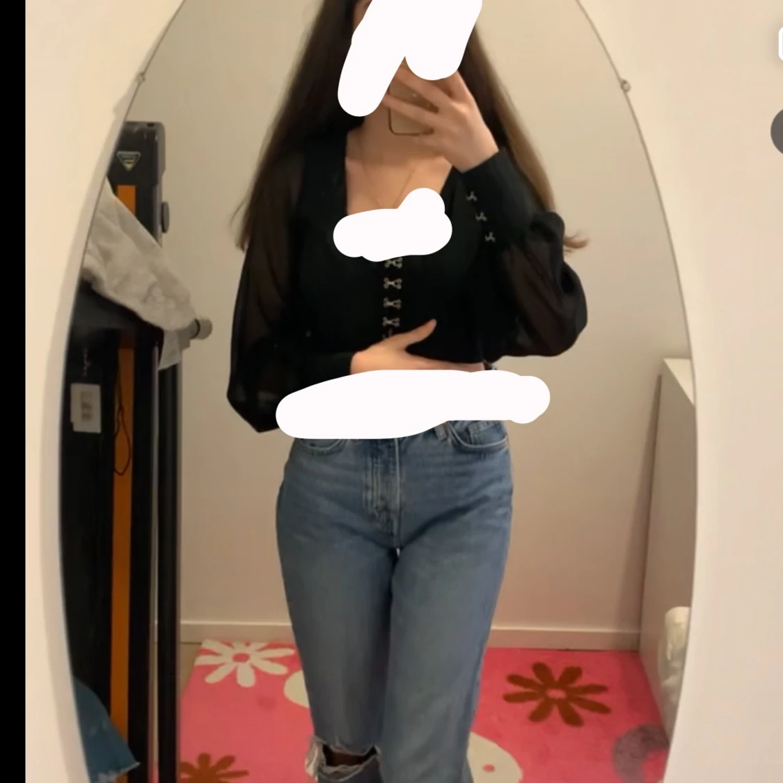 Svart tröja/ corset  - 90